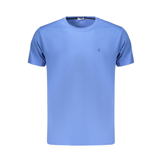 Coveri Moving Blue Cotton Men's T-Shirt Coveri Moving