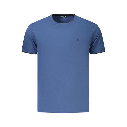 Coveri Moving Blue Cotton Men's T-Shirt Coveri Moving