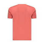 Coveri Moving Rosso Cotton Men's Shirt with button-down collar and long sleeves, displayed flat on a white background.