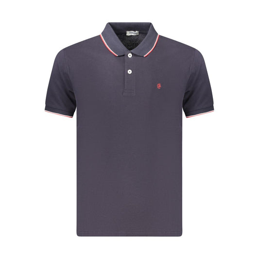 Coveri Moving Blue Cotton Men's Polo Coveri Moving