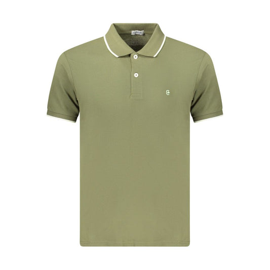 Coveri Moving Green Cotton Men's Polo Coveri Moving
