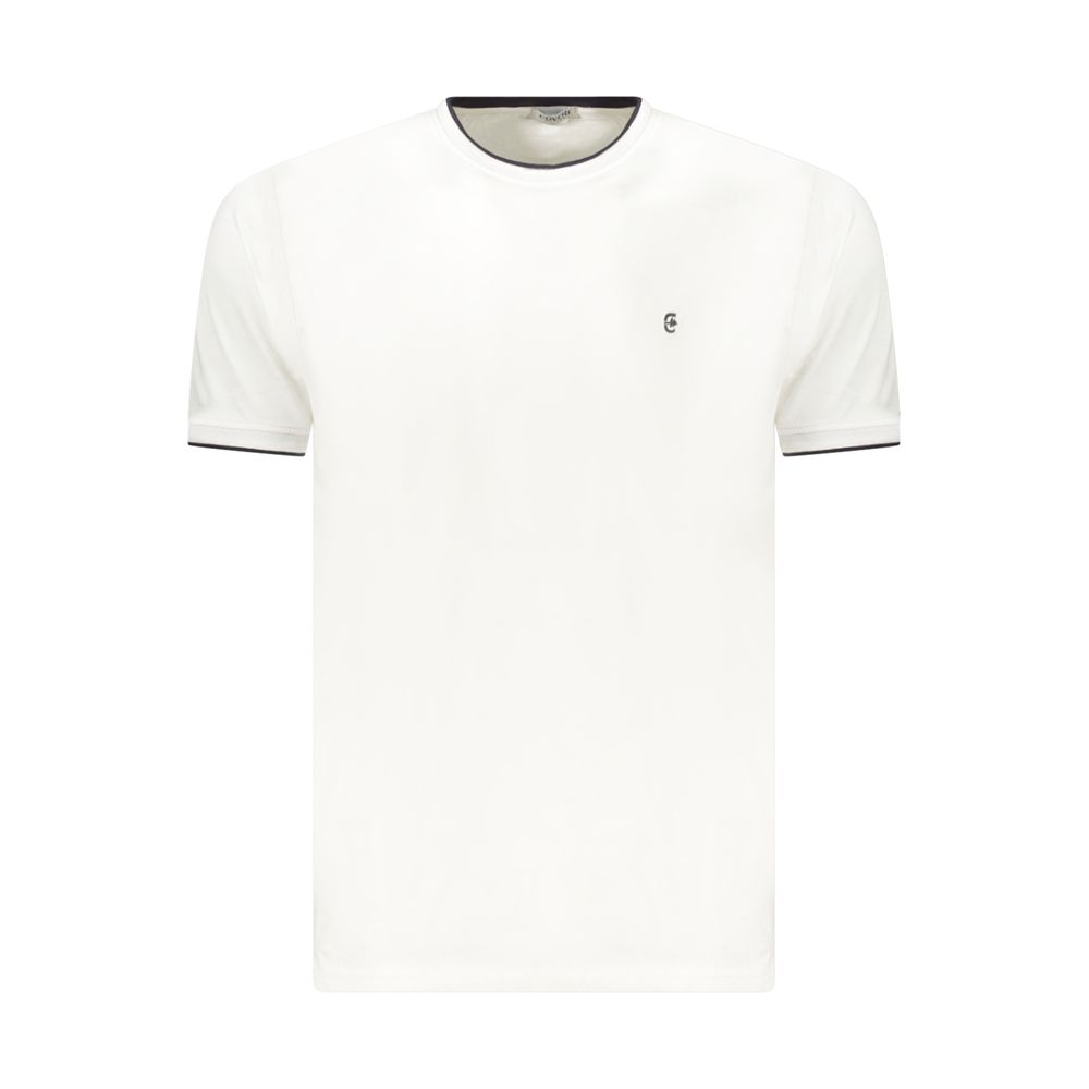 Coveri Moving White Cotton Men's T-Shirt Coveri Moving