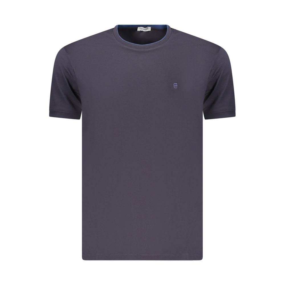 Coveri Moving Blue Cotton Men's T-Shirt Coveri Moving