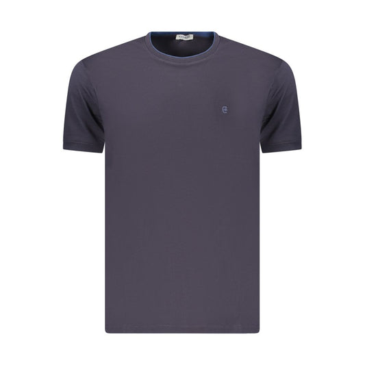 Coveri Moving Blue Cotton Men's T-Shirt Coveri Moving