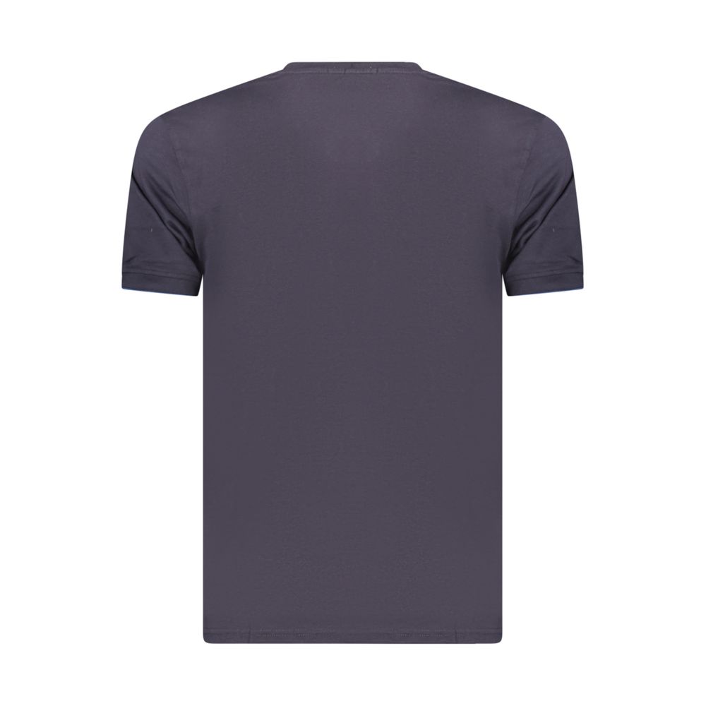Coveri Moving Blue Cotton Men's T-Shirt Coveri Moving