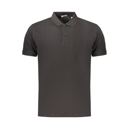 Coveri Moving Black Cotton Men's Polo Shirt Coveri Moving