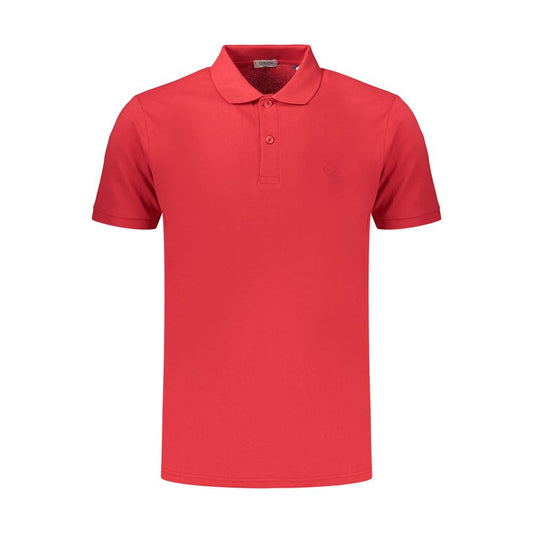 Coveri Moving Red Cotton Men's Polo Coveri Moving