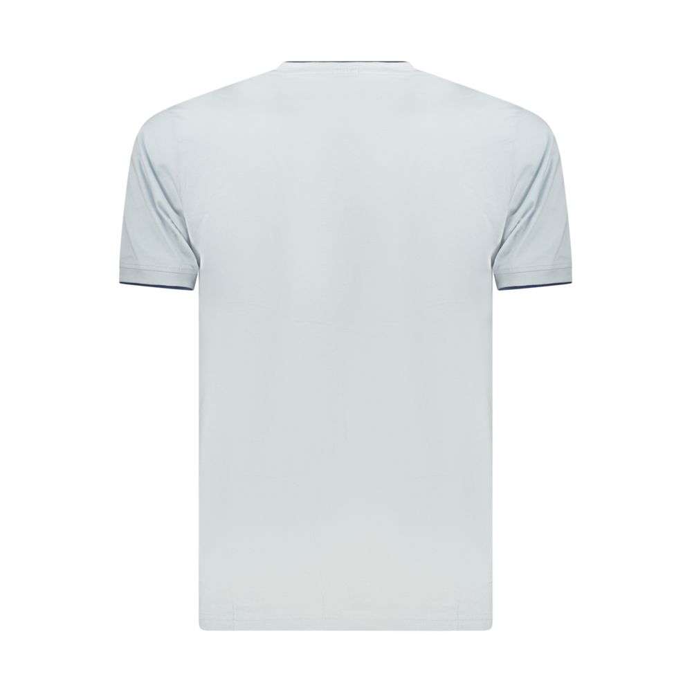 Coveri Moving Azzurro cotton men's T-shirt featuring a simple, comfortable design with short sleeves and a classic fit.