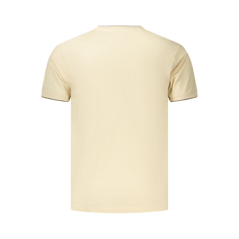 Coveri Moving Beige Cotton Men's T-Shirt Coveri Moving