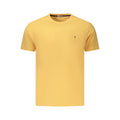 Coveri Moving orange cotton men's T-shirt with a classic fit and short sleeves, displayed flat on a white background.