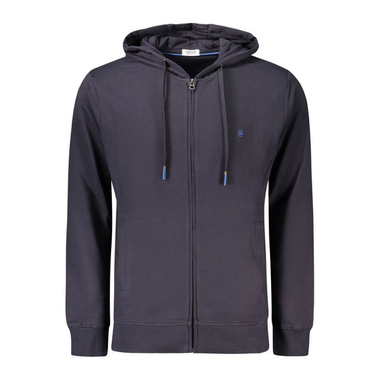 Coveri Moving Blue Cotton Men's Sweatshirt Coveri Moving