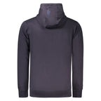 Coveri Moving blue cotton men's sweatshirt with a relaxed fit, featuring a crew neckline and subtle branding details.