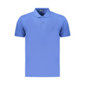 Coveri Moving Blue Cotton Men's Polo Shirt Coveri Moving