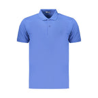 Coveri Moving Blue Cotton Men's Polo Shirt Coveri Moving