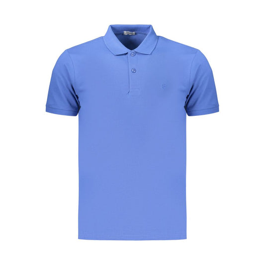 Coveri Moving Blue Cotton Men's Polo Shirt Coveri Moving