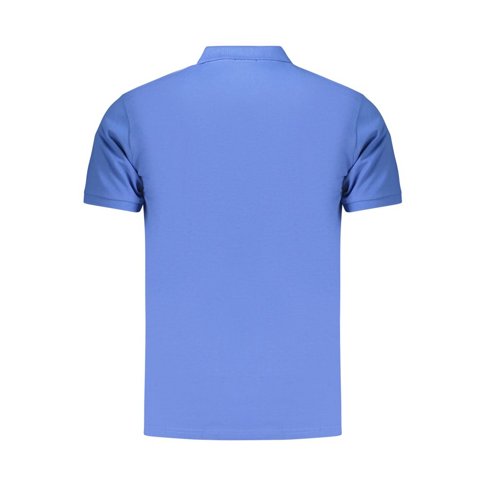 Coveri Moving Blue Cotton Men's Polo Shirt Coveri Moving