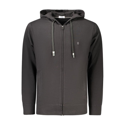Coveri Moving Black Cotton Mens Sweatshirt Coveri Moving