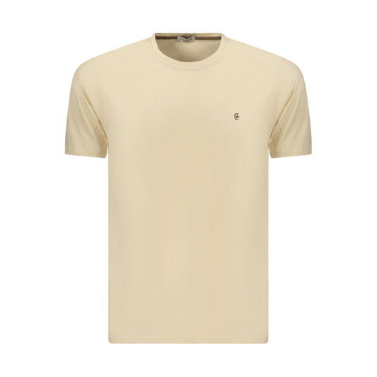 Coveri Moving Beige Cotton Men's T-Shirt Coveri Moving