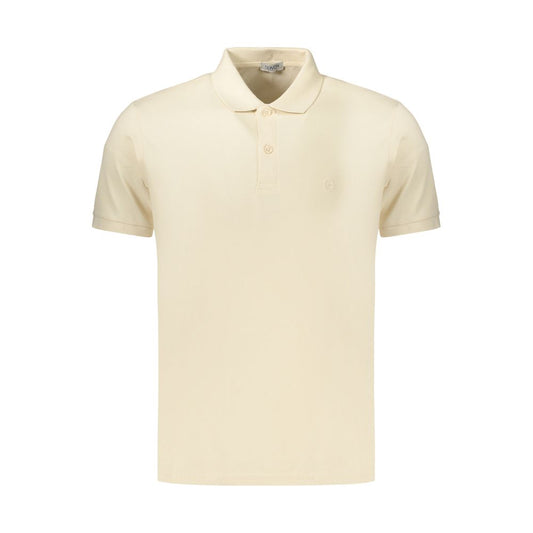 Coveri Moving Beige Cotton Men Polo Coveri Moving