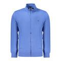 Blue cotton men's sweatshirt from Coveri Moving with a relaxed fit and minimalist design, ideal for casual wear.