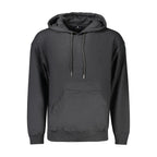 Black cotton men's sweatshirt by Marina Yachting, featuring a comfortable fit and classic crewneck style.