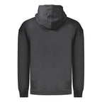 Black cotton men's sweatshirt by Marina Yachting, featuring a comfortable fit and casual style, shown on a plain background.