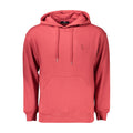 Red cotton men's sweatshirt by Marina Yachting with a comfortable fit and classic design, shown on a plain background.