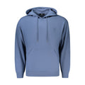 Blue cotton men's sweatshirt by Marina Yachting, featuring a casual fit and crew neckline, displayed on a hanger.