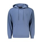 Blue cotton men's sweatshirt by Marina Yachting, featuring a casual fit and crew neckline, displayed on a hanger.
