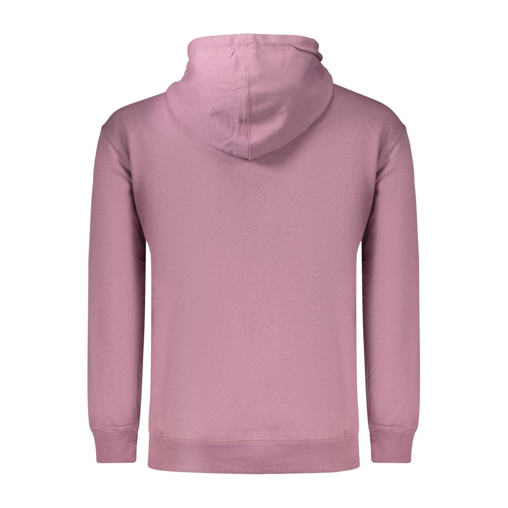 Marina Yachting purple cotton men's sweatshirt displayed on a hanger, featuring a crew neck and long sleeves.