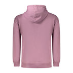 Marina Yachting purple cotton men's sweatshirt displayed on a hanger, featuring a crew neck and long sleeves.