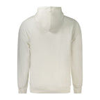 White cotton men's sweatshirt by Marina Yachting, featuring a comfortable fit and casual style, shown on a model.