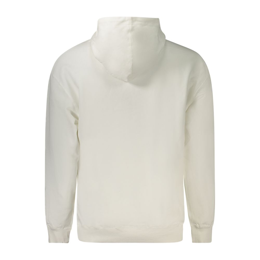 White cotton men's sweatshirt by Marina Yachting, featuring a comfortable fit and casual style, shown on a model.