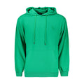Green cotton men's sweatshirt by Marina Yachting, showcasing a casual fit and comfortable fabric with a round neckline.