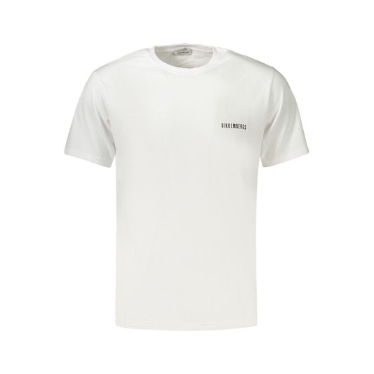 Bikkembergs White Cotton Men's T-Shirt Bikkembergs