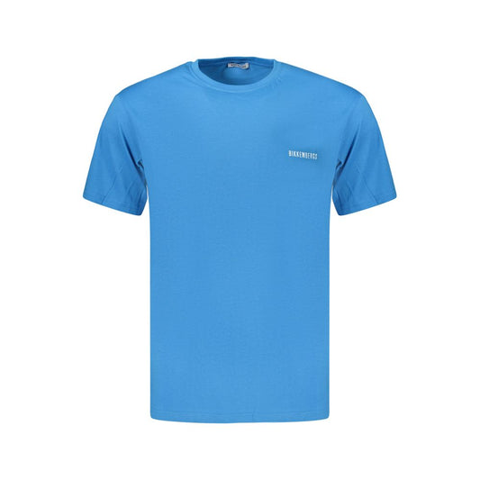 Bikkembergs Azzurro Cotton Men's T-Shirt Bikkembergs