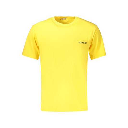 Bikkembergs Yellow Cotton Men's T-Shirt Bikkembergs
