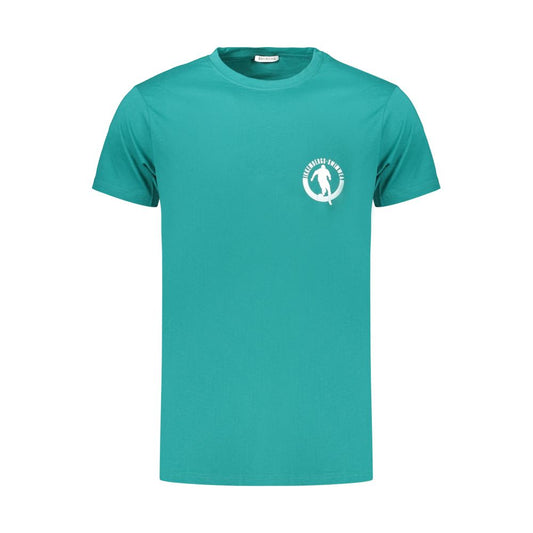 Bikkembergs Green Cotton Men's T-Shirt Bikkembergs