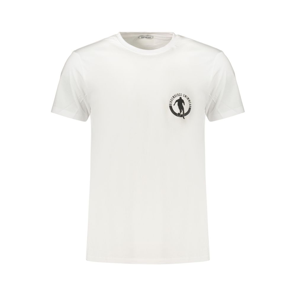 Bikkembergs White Cotton Men's T-Shirt Bikkembergs