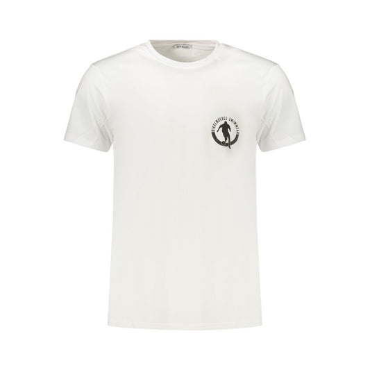 Bikkembergs White Cotton Men's T-Shirt Bikkembergs