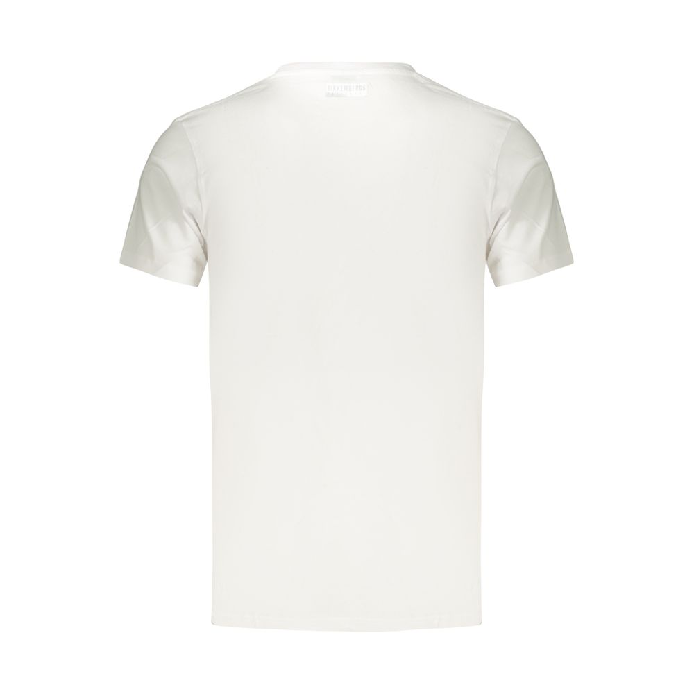Bikkembergs White Cotton Men's T-Shirt Bikkembergs