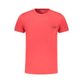 Bikkembergs Rosso cotton men's T-shirt with crew neckline and short sleeves, featuring a simple, classic design.