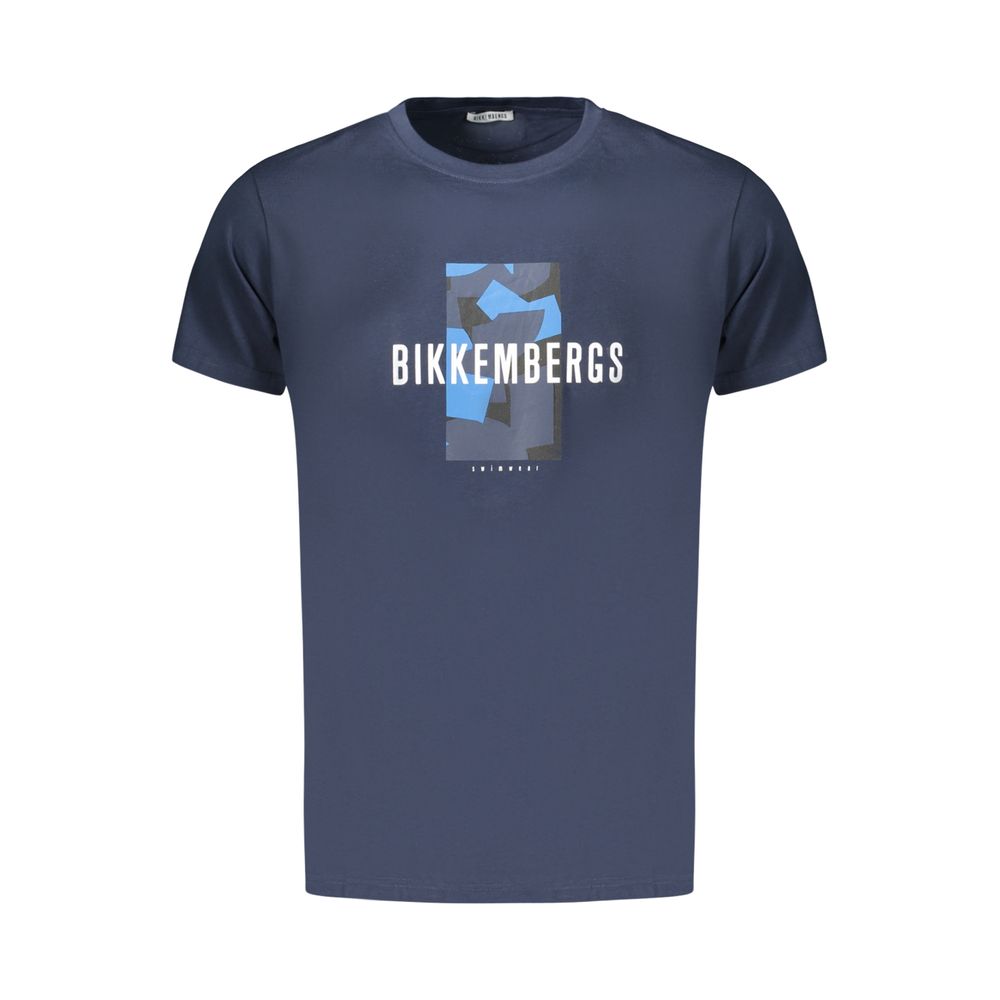 Bikkembergs Blu Cotton Men's T-Shirt Bikkembergs