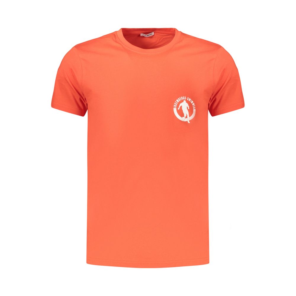Bikkembergs Orange Cotton Men's T-Shirt Bikkembergs