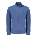 Blue cotton men's sweatshirt by Coveri Moving featuring a comfortable fit and subtle branding, displayed on a plain background.