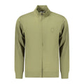 Green cotton men's sweatshirt by Coveri Moving with a casual fit and subtle design, shown on a plain background.