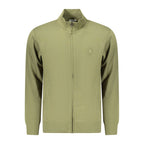 Green cotton men's sweatshirt by Coveri Moving with a casual fit and subtle design, shown on a plain background.