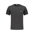 Black cotton men's T-shirt by Bikkembergs, featuring a classic fit and simple crew neckline, displayed on a neutral background.