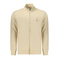 Beige cotton men's sweatshirt by Coveri Moving featuring a comfortable fit and casual style, ideal for everyday wear.