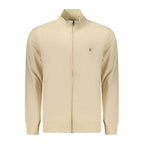 Beige cotton men's sweatshirt by Coveri Moving featuring a comfortable fit and casual style, ideal for everyday wear.